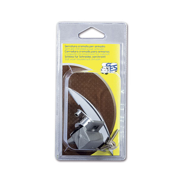 Kit Chiusura Cromata per Pensili Camper Blister 1 pz | GES 8032793932772
