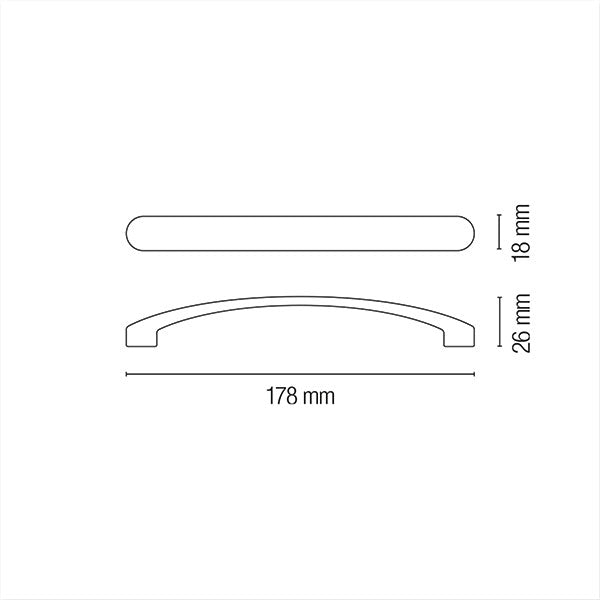 Maniglione silver 178 mm blister 8032793932956 - AmerigoStore