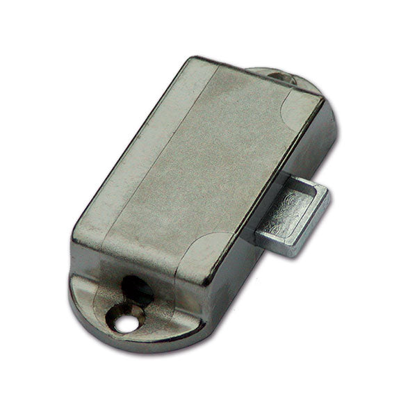 Cerradura pequeña Nova niquelada para mano izquierda con orificio para mapa CHR54N CHR54N