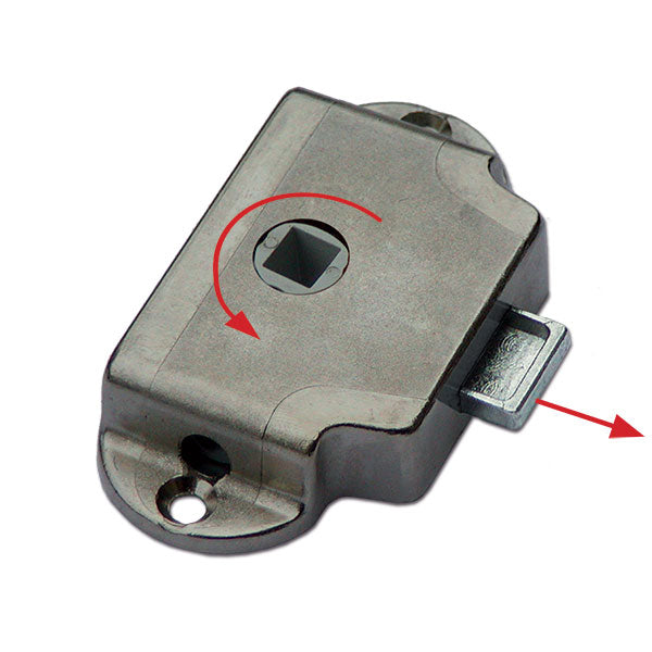 Cerradura izquierda Nova pequeña niquelada D25 CHR56N