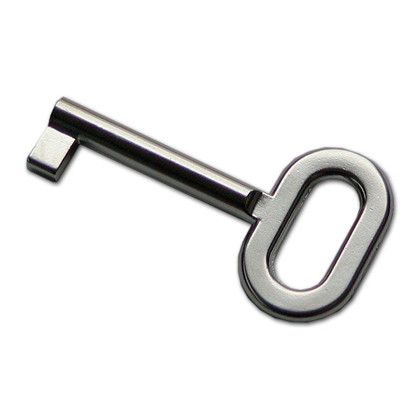 Chiave decorativa 38 mm nichelata opaca CHR59N