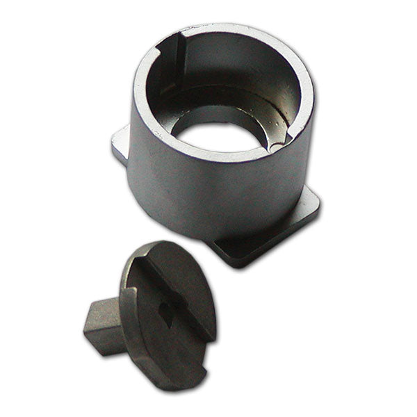 20 mm Rosetten-Drehknöpfe aus Walnussholz, quadratisch, CHR620