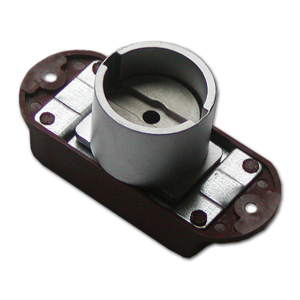 20 mm Rosetten-Drehknöpfe aus Walnussholz, quadratisch, CHR620