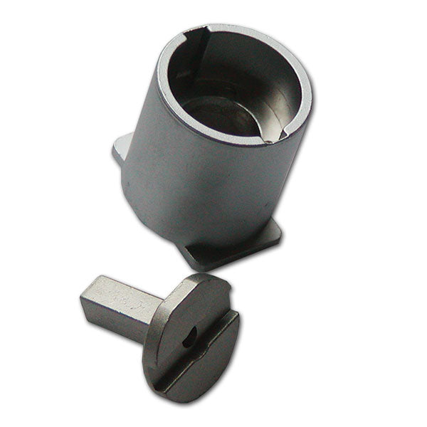 30-mm-Rosetten-Drehknöpfe aus Walnussholz, quadratisch, CHR630