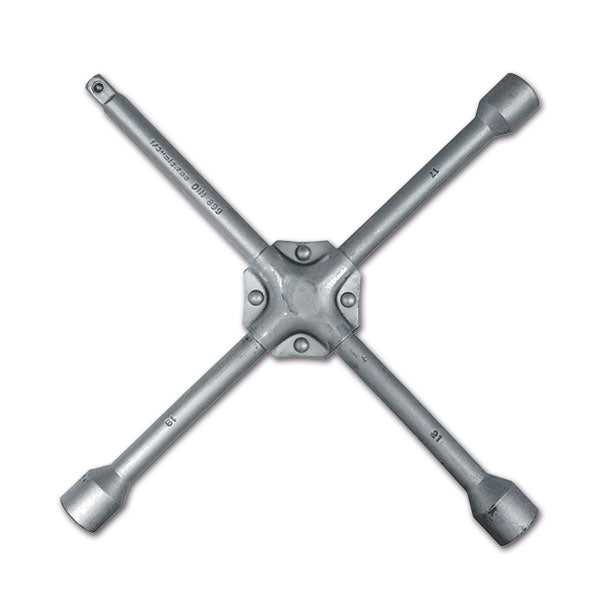 Verstärkter Radkreuzschlüssel 17, 19, 21 mm und 1/2 Zoll 8711293490912