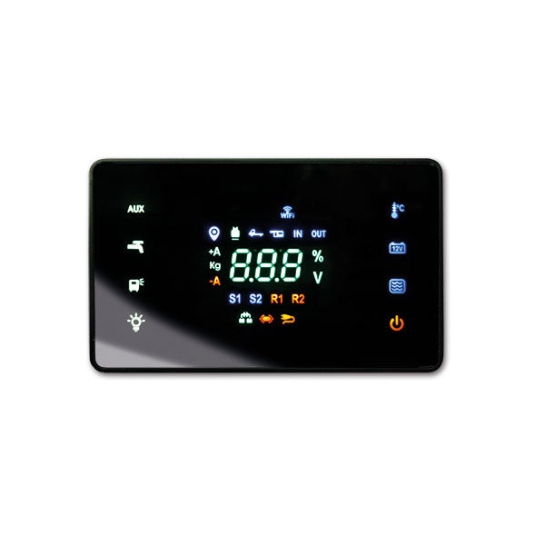 Pannello Touch con Display LCD per Camper e Caravan Controllo Impianti di Bordo CNR334