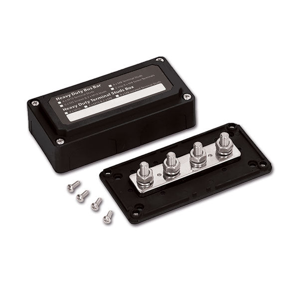 Barra di connessione M8 nera - 300 A / 48 V CRB606