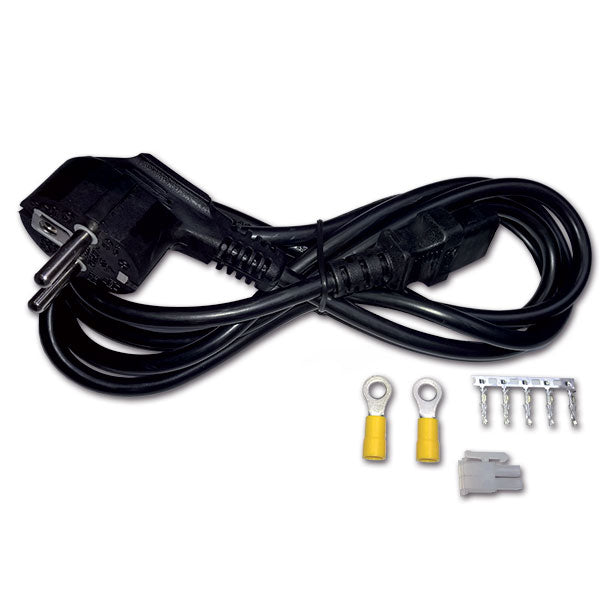 17 Ein fest installiertes Batterieladegerät-Set mit CRB718-Kabelbaum