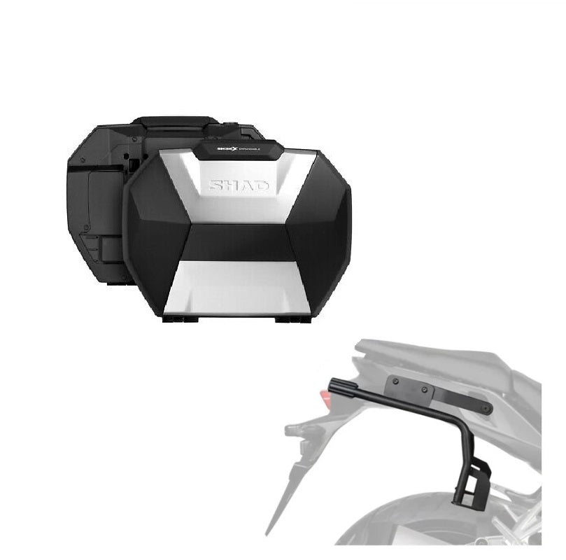 SHAD SH38X Aluminium-Seitenkoffer-Kit + 3P-Systemrahmen BMW S1000XR 24>