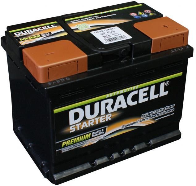 Duracell Starterbatterie 12V 62Ah 480A DX