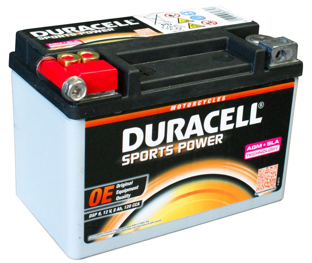 Duracell Sport Power 12V 8Ah motorcycle battery