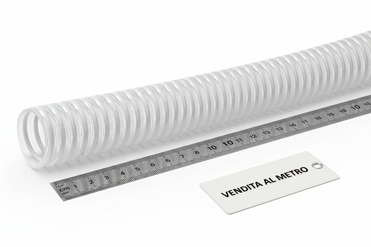 Tubo con Spirale in PVC Bianco Osculati - Vendita al Metro - AmerigoStore
