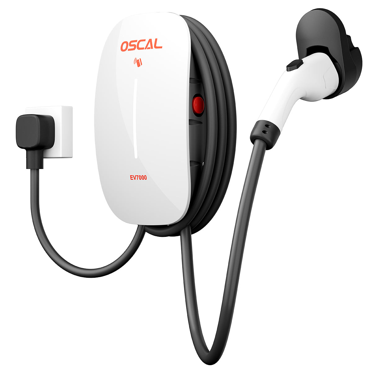 OSCAL EV7000 – Wallbox di Ricarica Auto Elettrica 7kW | App, RFID, Wi-Fi & Bluetooth