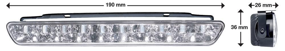 Luces DRL/NSL de anillo con 18 LED homologados
