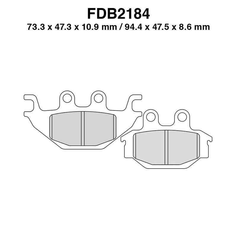 Ferodo Brake Pads Fdb2184Sg FDB2184SG