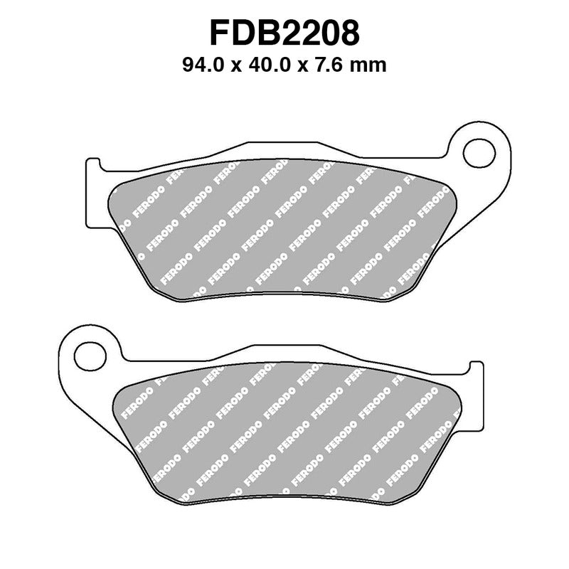 Ferodo Brake Pads Fdb2208Ef FDB2208EF