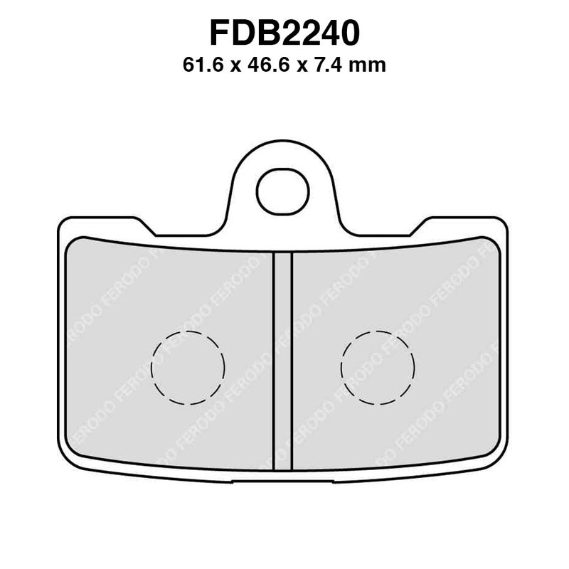 Ferodo Pastiglie freno Fdb2240St -4Pz per confezione FDB2240ST
