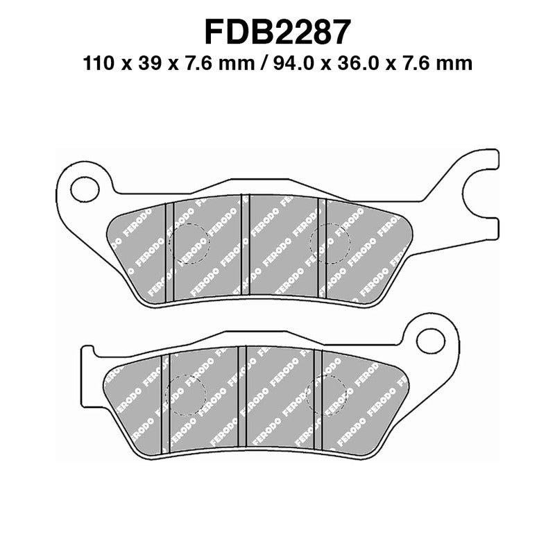 Ferodo Pastiglie freno Fdb2287Ef FDB2287EF