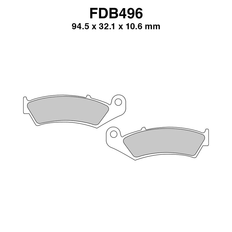 Ferodo Brake Pads Fdb496P FDB496P