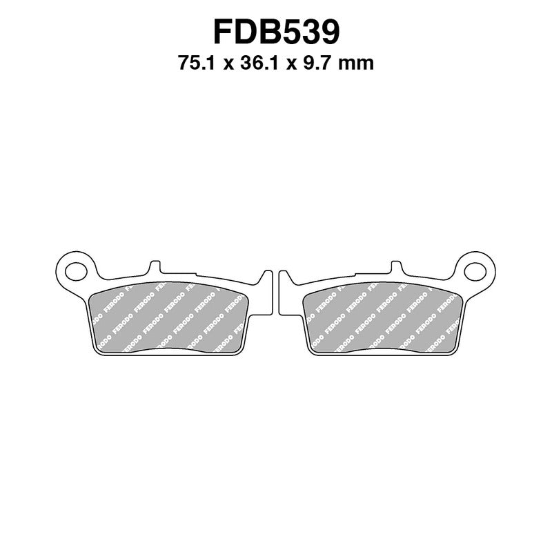 Ferodo Brake Pads Fdb539P FDB539P