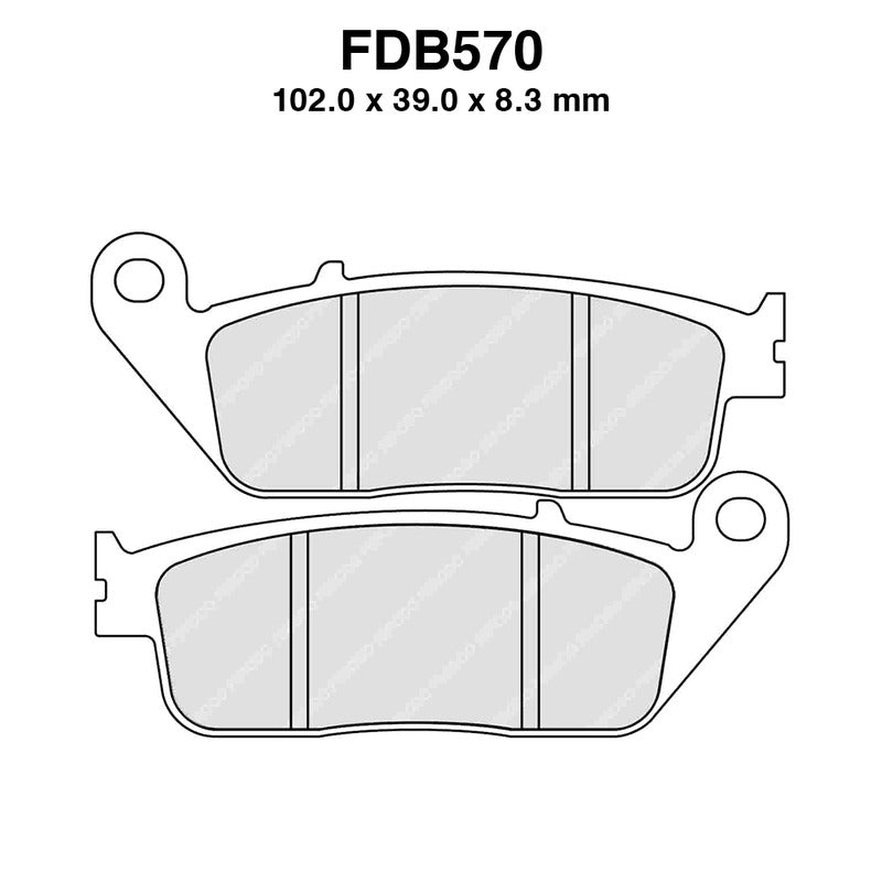 Ferodo Brake Pads Fdb570Ef FDB570EF