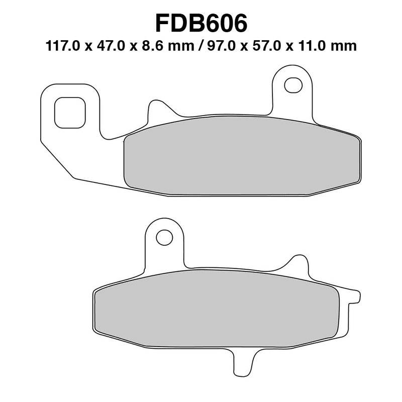 Ferodo Bremsbeläge Fdb606P FDB606P