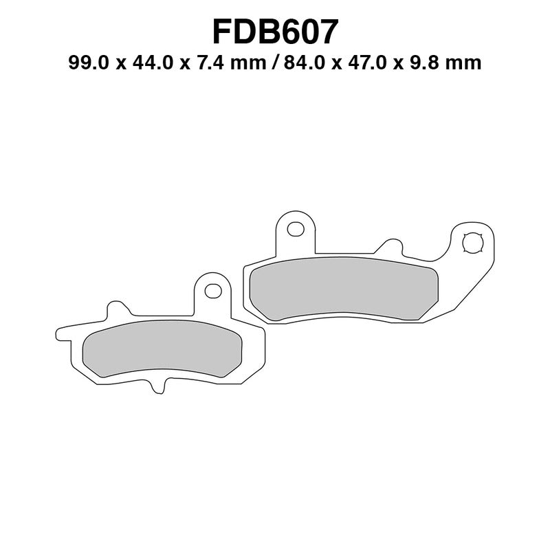 Ferodo Brake Pads Fdb607P FDB607P