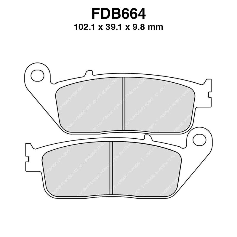 Ferodo Bremsbeläge Fdb664Ef FDB664EF
