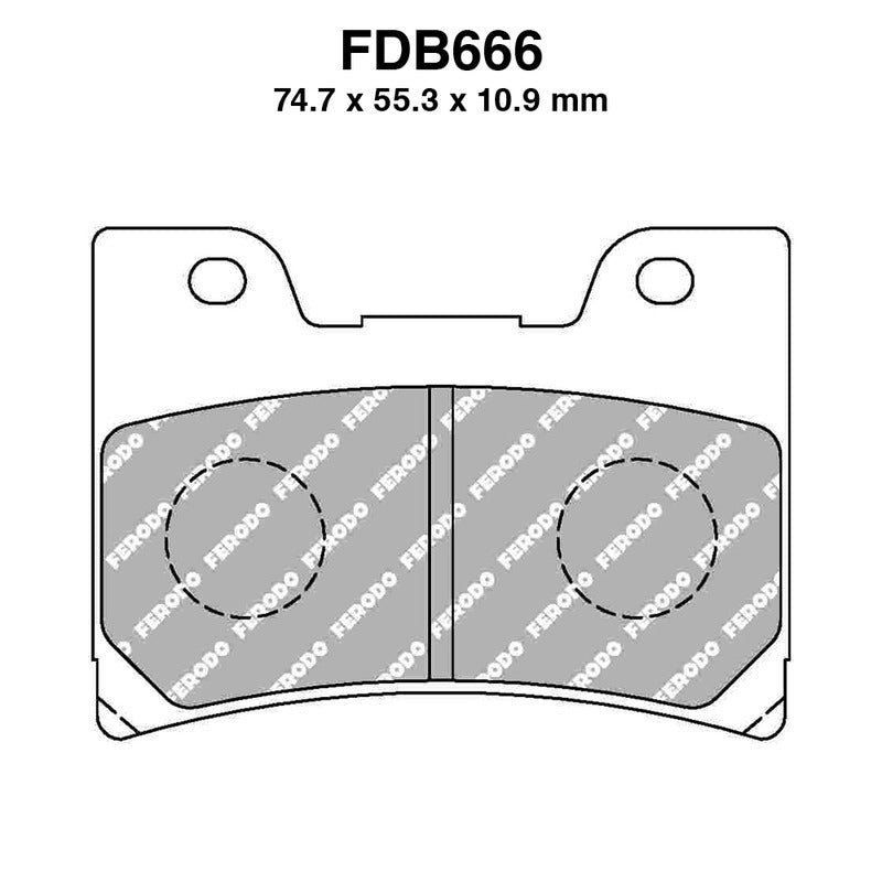 Ferodo Brake Pads Fdb666St FDB666ST