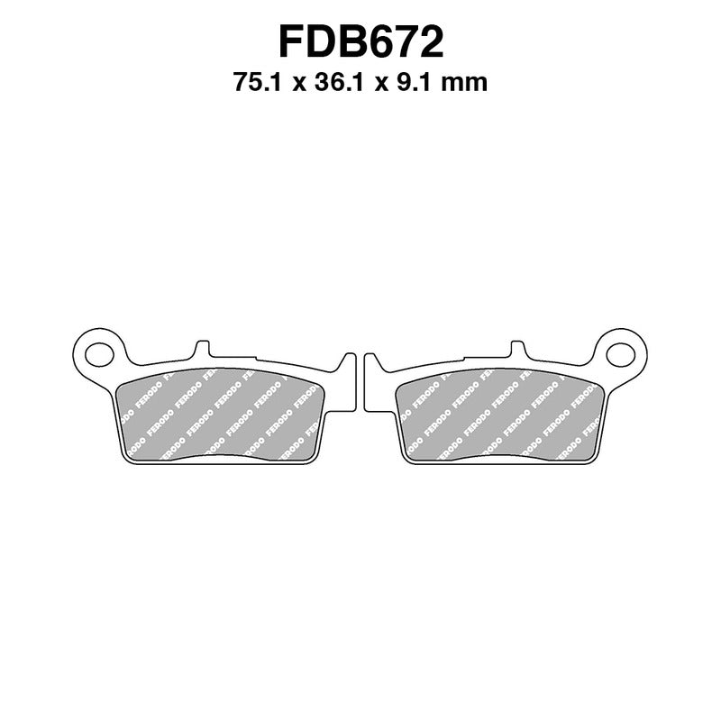 Ferodo Brake Pads Fdb672Ef FDB672EF