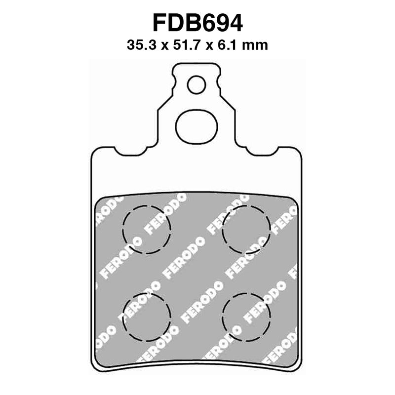 Ferodo Brake Pads Fdb694Ag FDB694AG