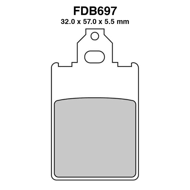 Ferodo Brake Pads Fdb697Ef FDB697EF