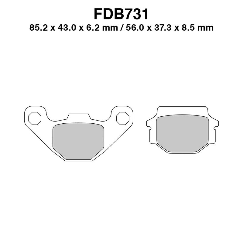 Ferodo Brake Pads Fdb731P FDB731P