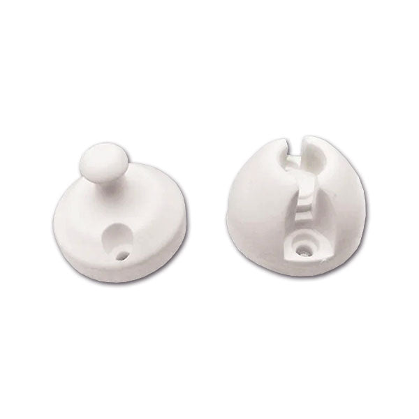 Fermaporta bianco rotondo a incastro per Laika FER03