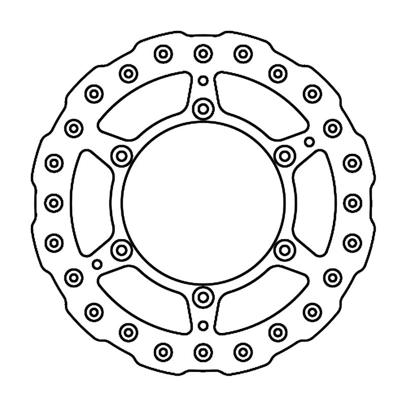 Ferodo Bremsscheibe Yamaha WR 250/450F10 - Hinten FMD0263MXR