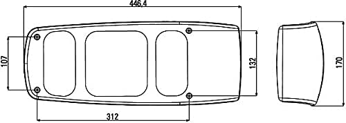 Hella Rücklicht rechts Caraluna I Wohnmobil und Überschlag 127