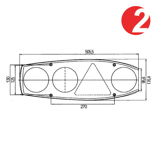 Hella Fanale Caraluna II Plus rimorchio destro 2 SCELTA