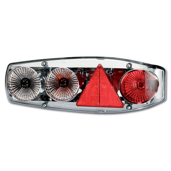 Luz de remolque derecha cromada Hella Caraluna II