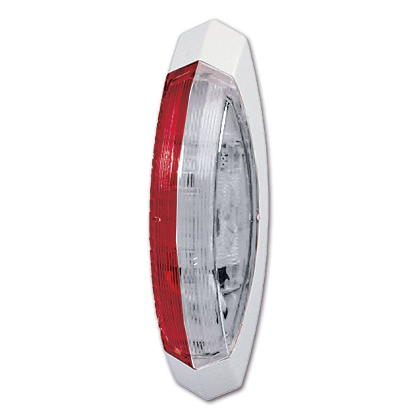 Luz de gálibo de doble cara Hella con base blanca