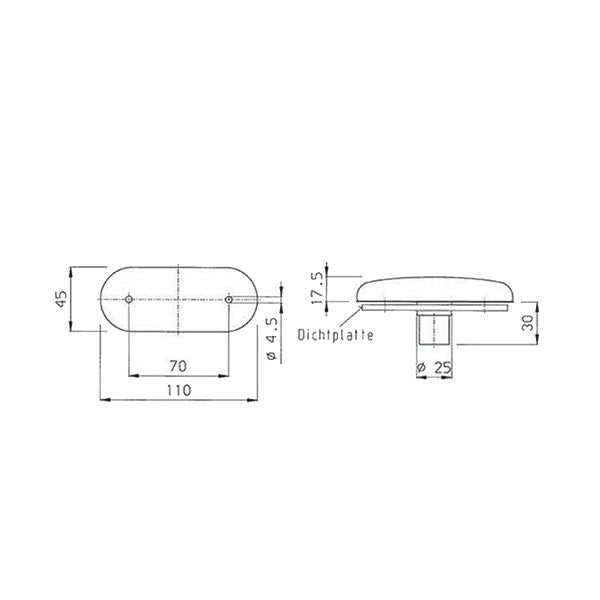 Frontmarkierungsleuchte FNL3404
