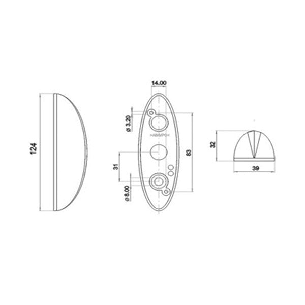 Luce d'ingombro bifacciale SPL 2010 FNL3607