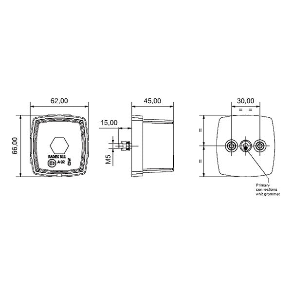 Luce ingombro bifacciale FNL3812