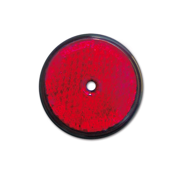 Catadiottro diametro 60 rosso foro centrale FNL4161R