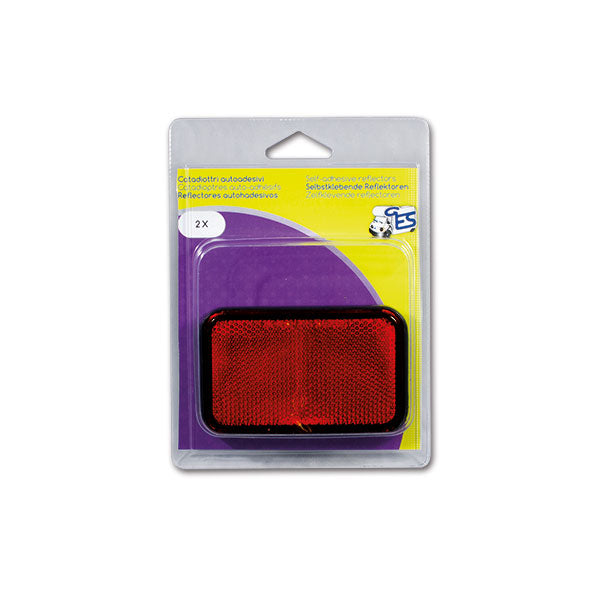 Reflector 95x60 adhesivo rojo 8032793932185