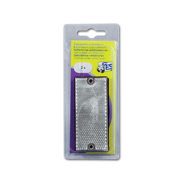 Reflector 90x40 mm adhesivo blanco 8032793931188