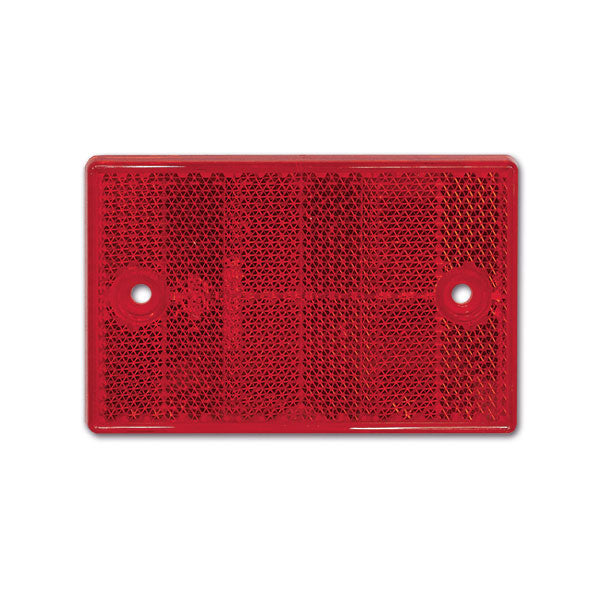 Reflector rojo 115x75 con agujeros FNL4211R