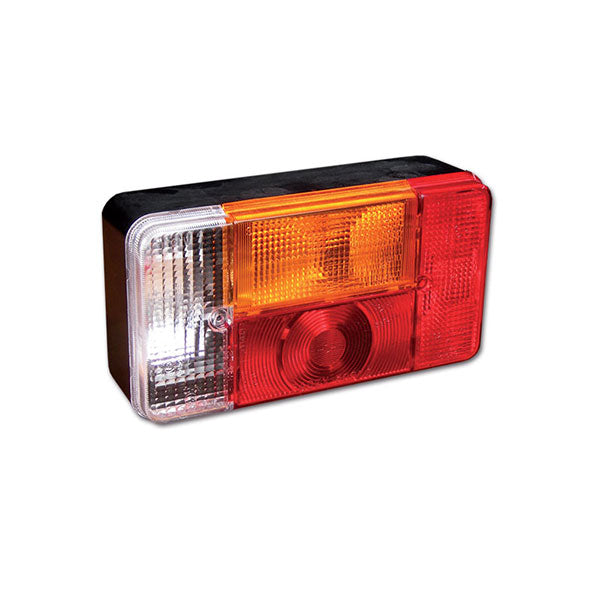 Faro delantero universal derecho con luz de matrícula y marcha atrás FNL6902