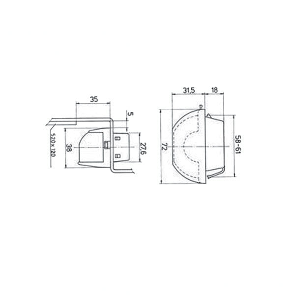 Kennzeichenbeleuchtung K420 FNL7308