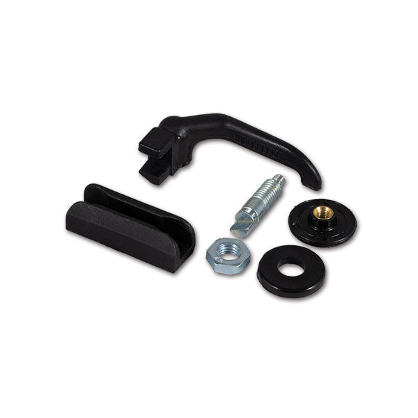 Maniglia nera con riscontro FNT581