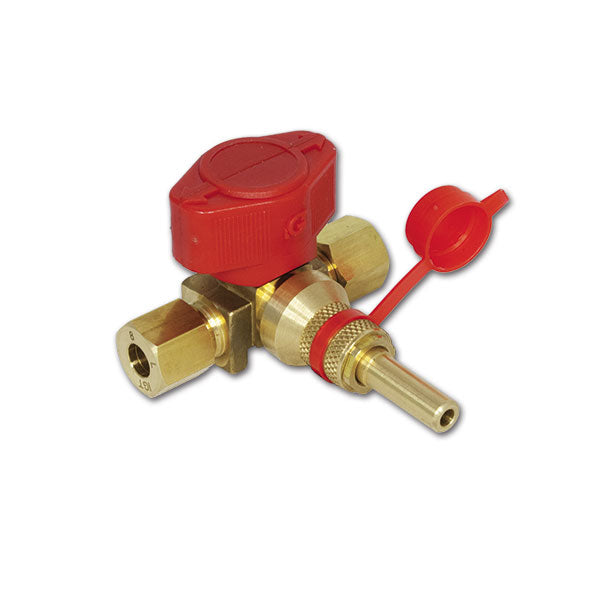 Truma Rubinetto Gas a T Diamentro 8 mm con attacco rapido